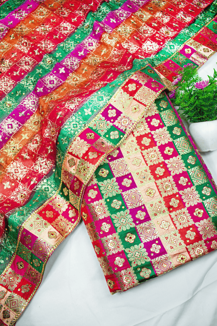 Trending Multicolour Pour Kimkhab Silk Banarasi Gharara