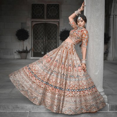 Designer Bridal & Partywear Lehengas Collection Online | Suratsilkhouse